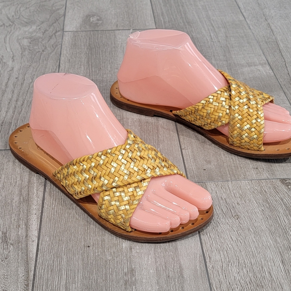 Zigi Artisan cross band woven slides 7M